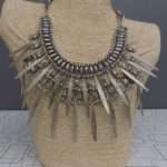 A Class Of Its Own Heavy Metallic Silver Necklace 4 Ladies