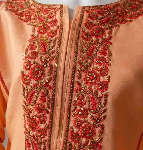 Perfect 4 Eid Or Party Embroidered Jacquard Peach Shirt 2 Perfect 4 Eid Or Party Embroidered Jacquard Peach Shirt. <a href="https://subrung.online/product-category/fashion/girls-dresses/5-13-years/" target="_blank" rel="noopener noreferrer">(More Girls Dresses)</a>