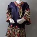 Such A Beauty In Such A Low Price- Katan Silk Denim Blue Kurti