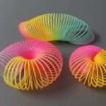 Cute In 3 Pieces Plastic Rainbow Slinky-Spring 4 Kids