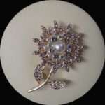 Beauty n Elegance In Crystals - Floral Shape Brooches 4 Females