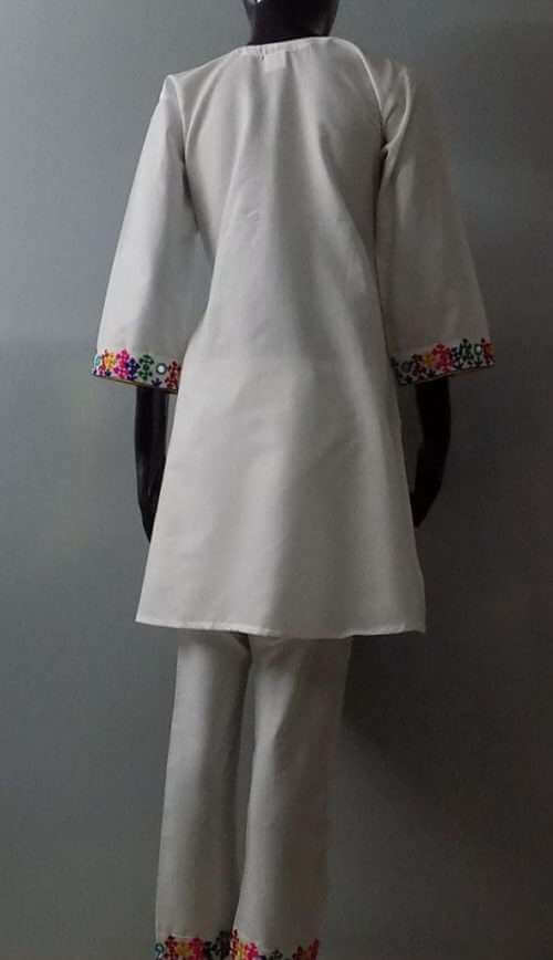 High In Demand Traditional Balochi 2- Piece Dress In 4 Colours 4 <div id="module_product_title_1" class="pdp-block module"> <div class="pdp-product-title"> <div class="pdp-mod-product-badge-wrapper"> <div id="module_product_title_1" class="pdp-block module"> <div class="pdp-product-title"> <div id="module_product_title_1" class="pdp-block module"> <div class="pdp-product-title"> <p class="pdp-mod-product-badge-wrapper">High In Demand Traditional Balochi Dress With Rich Embroidery In 4 Beautiful Colours Black- Baby Pink- White n Light Yellow In High Quality Cotton Lawn Kurti n Trouser For Ladies And Girls Medium Size. <a href="https://subrung.online/product-category/shop/dresses/ladies-dresses/shirts/" target="_blank" rel="noopener">(More Ladies Shirts)</a></p> </div> </div> </div> </div> </div> </div> </div>