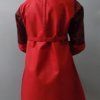 High Quality Thick China Embossed Cotton Red Kurti 4 Girls Age 6-13 Years - Image 3