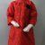 Cute Neat n Clean Stitched Red China Polyester Frock 4 Girls Age 3-13 Years