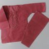 Cute In Fire Brick Red Casual Light Cotton Kurta Shalwar- Age 0 to 2 Years