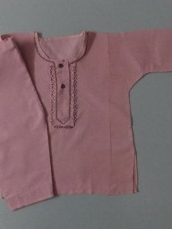 Cute In Light Pink Casual Light Cotton Kurta Shalwar- Age 0 to 2 Years