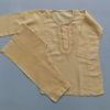 Hand Made Embroidery Peach Casual Cotton Kurta Shalwar 4 Baby Girls