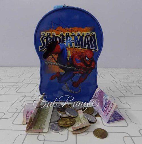Cute Large Spider Man Metallic Money Box- 6.5x4.5 Inches 2 Cute Large Money Box In Blue Colour With Spider Man Character For Collecting Your Valueable Money- 6.5x4.5 Inches. <a href="https://subrung.online/product-category/shop/toys/" target="_blank" rel="noopener">(More Toys)</a>