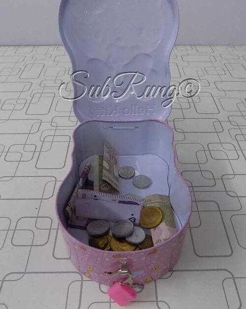 Cute Large Hello Kitty Metallic Money Box- 6.5x4.5 Inches 1 Cute Large Money Box In Blue Colour With Hello Kitty Character For Collecting Your Valueable Money- 6.5x4.5 Inches.  <a href="https://subrung.online/product-category/shop/toys/" target="_blank" rel="noopener">(More Toys)</a>