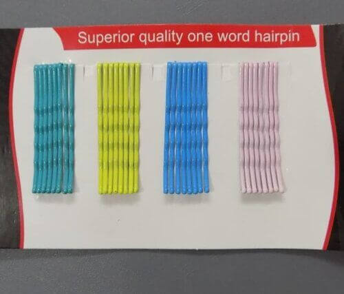 Metallic Hair Pins 5cm Long In 4 Cute Colors- 32 Pins In 1 Packet