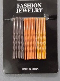 For Everyday Use Metallic Hair Pins 5cm Long- 21 Pins In 1 Packet