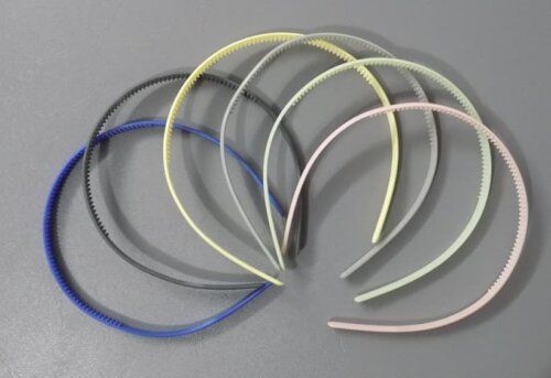 Good Quality Total 15" Length Hair Bands- In Pack of 6 Assorted Colors