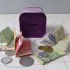 Cute Metallic Money Box- Today I am Thankful- 3x4 Inches - Image 3