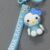 Cute Light Blue Hello Kitty Shape Key Chains- I Love You Strape
