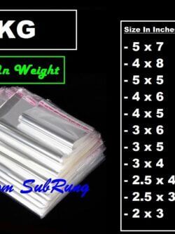 1Kg Resealable BOPP Poly Bags- Now In Weight- In 11 Different Sizes-3