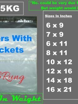 E-commerce Flyers Weight- 0.25Kg in 8 Sizes Large Pocket